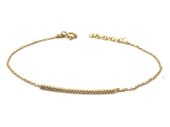 Bracciale Domar Donna Bracciale oro 9k in Oro Zircone BROR-395-280 - BROR-395-280